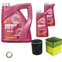 Mann Inspektionspaket 7L Mannol Energy Ultra JP 5W-20 FüR Nissan Serena 2.0 D
