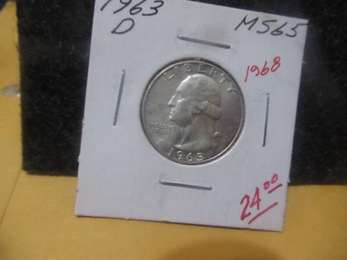 《SILVER》  1963-D  Washington Quarter - 90%  《Silver》