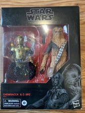 Star Wars Black Series Chewbacca & C-3PO Figures Empire Strikes Back