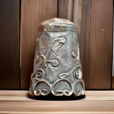 Ornate 925 Sterling Silver Thimble - Small Piece Of A Bygone Era 