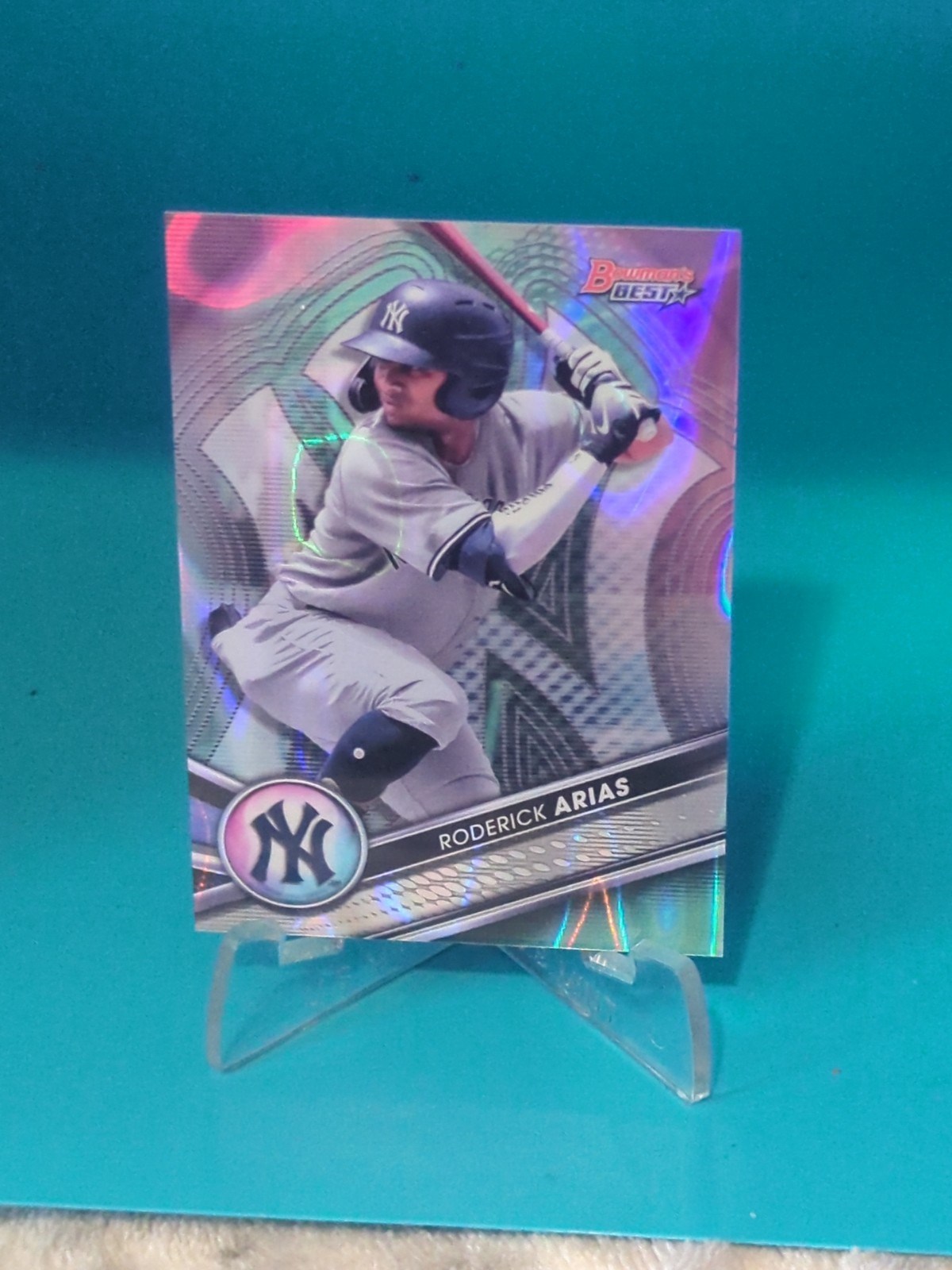 💥2022 Bowmans Best Roderick Arias Aqua Lava Refractor SP /199 NYY