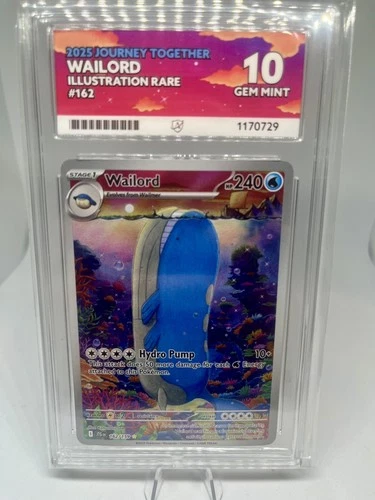 Pokemon Wailord 162/159 Journey Together Illustration Rare ACE 10