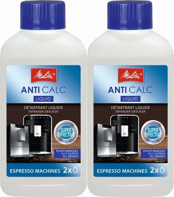 2x Melitta Anti Calc Flüssigentkalker Kaffeevollautomaten Espresso Maschinen
