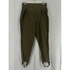 Fundamental Things Petite Olive Stirrup Pants Women's Size 6 Vintage