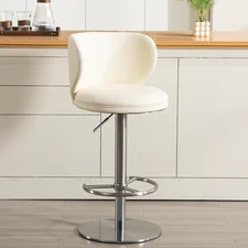 Stainless Steel Bar Stools,Grade Modern Leather Bar Chair with Backrest,Swive...