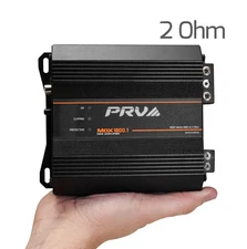 PRV MDX1800.1 2 Ohm Mini 1 Channel 1800 Watts Amp Compact Car Audio Amplifier