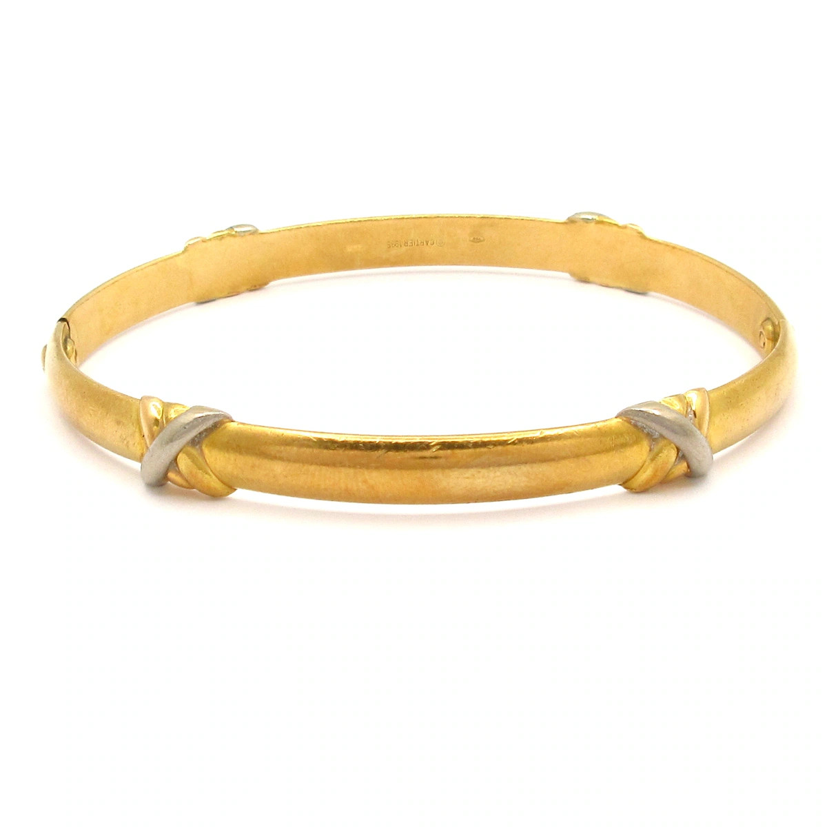 Cartier Trinity 18K Tri-color D***** Bangle