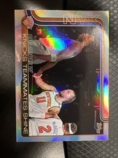 2025 Topps Basketball NY Knicks Big Apple W Checklist Rainbow Foil #274