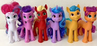 My Little Pony G5 Figure Lot of 6 Hasbro 6  Brushable Pony Toys 2021