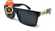 Locs 91156 Black Sunglasses  Authentic Gangster Squared Flat Adult,