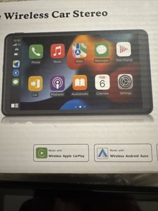 Portable 7” Wireless Apple CarPlay Android Auto Touch Screen Display GPS