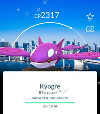 Shiny Kyogre Tokyo Go Fest Background - Pok mon Go - Trade 20k/1M Dust