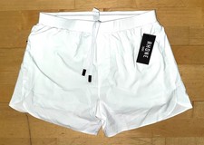 New Mens RHONE 5" Extra Mile Lined Running Athletic Shorts White Sz L