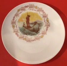 ANTIQUE 1916 CALENDAR PLATE