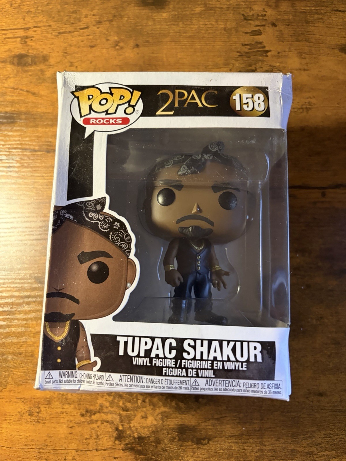 Funko Pop! Vinyl Figure Tupac Shakur #158 Rocks Box Not Mint
