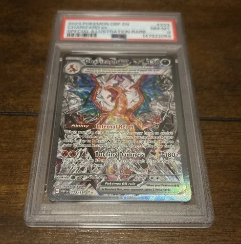 Pokémon Charizard ex 223/197 Obsidian Flames Special Illustration Rare PSA 8