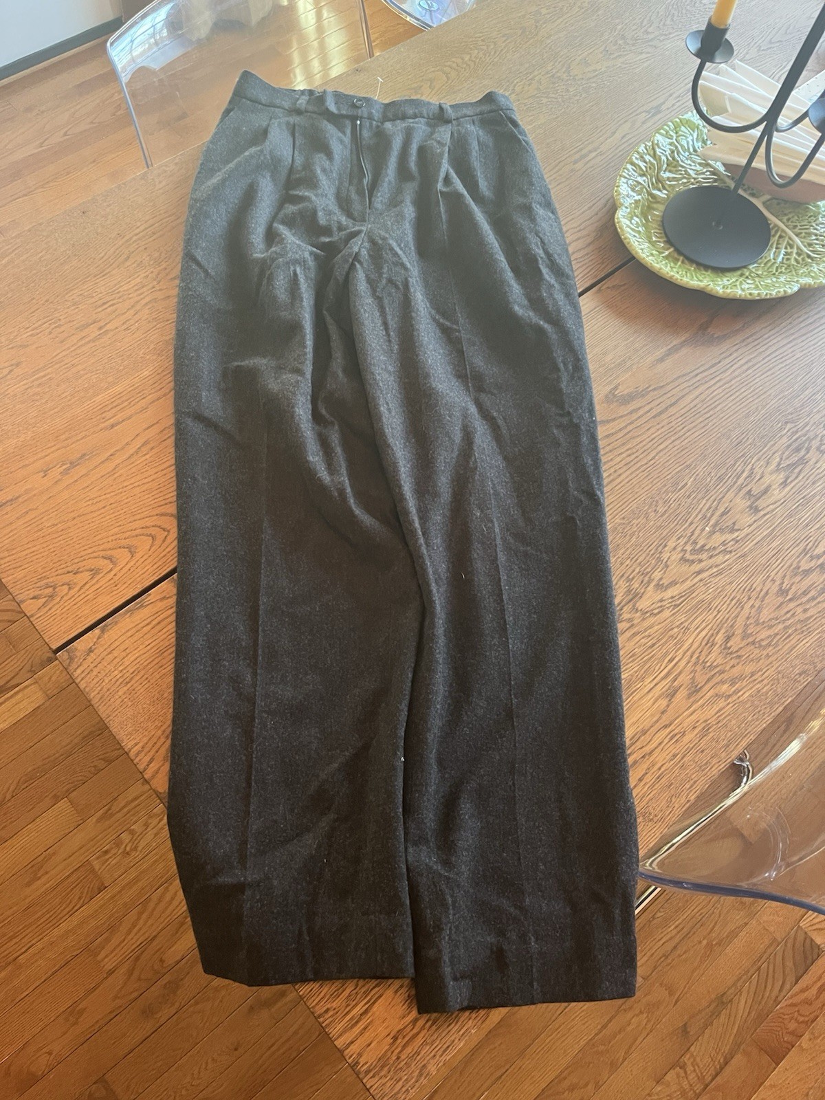 Pendleton Women's Pleated Wool Trousers, Size 14, Made in USA
