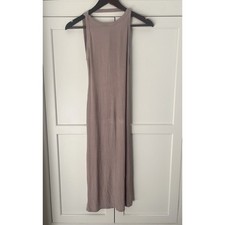 Don’t Ask Why Bodycon Ribbed Midi Dress One Size Open Back Made in Italy