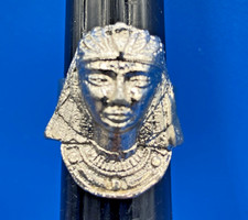 vintage RING Egyptian revival style King Tut Pharaoh size 7 large chunky cosplay