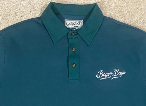 Bogey Boys Shirt Short Sleeve Mens Large Embroidered Logo Golf Excellent!