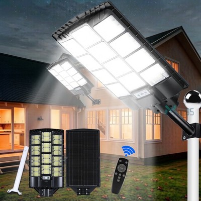 9800W Commercial Solar Street Lights Outdoor Dusk to Dawn Super Bright Aluminium