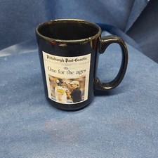 2006 Pittsburgh Steelers Black Ceramic Mug, Newspaper Article 
