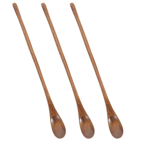 Cuchara de café de mango largo de 3 piezas cucharas para servir para agitador de buffet - Imagen 6 de 12