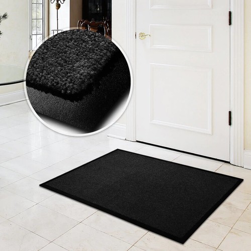 Schmutzfangmatte Türmatte Türvorleger MONOCHROM SCHWARZ Fußmatte Schmutzmatte - Bild 9 von 36