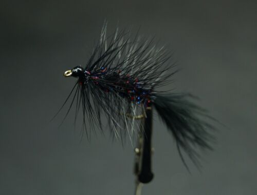 Midnight Cowboy Wooly Bugger Size #6 Unweighted Single Fly - Picture 5 of 6
