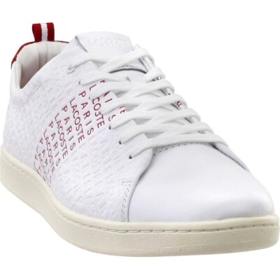 Lacoste Men's Sneakers Carnaby Evo White Red Size 11 US