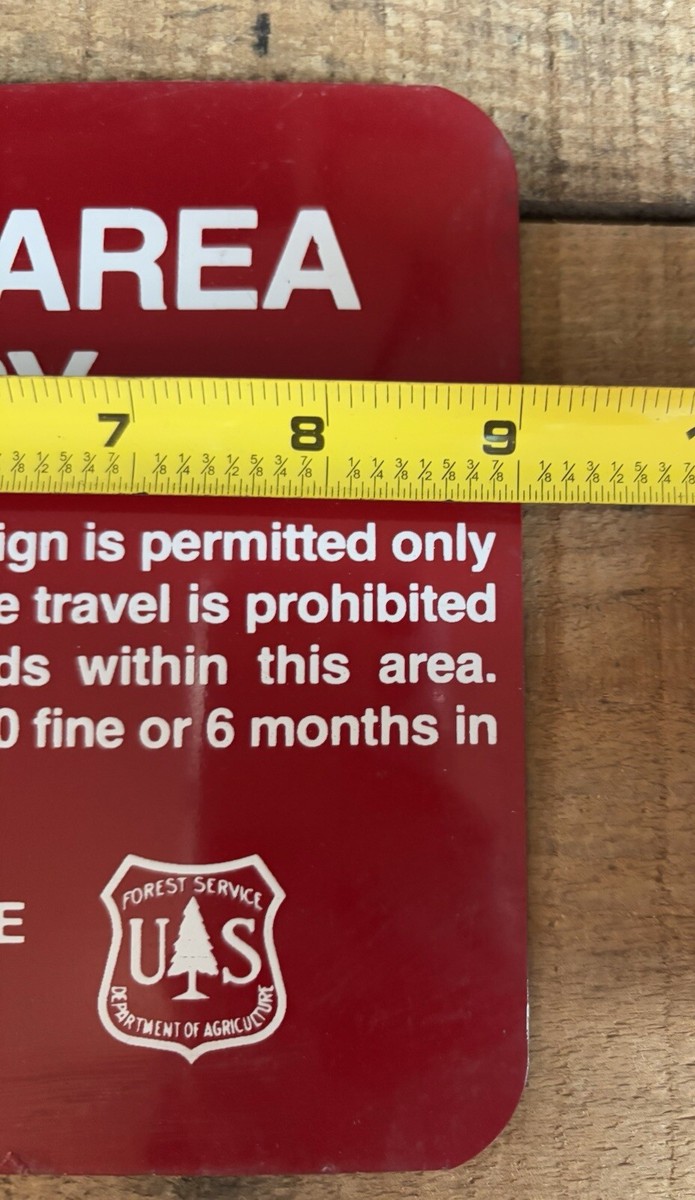 Vintage Red US Dept Of Agriculture Forest Service RESTRICTED