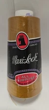 Maxi-Lock ~ Serger Thread - Blue Jean Gold 3000 yd All Purpose Spun Polyester 