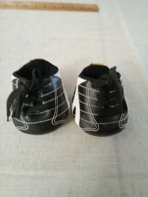 Build A Bear Workshop Black White Sports Cleats Football Soccer Baseball Shoes