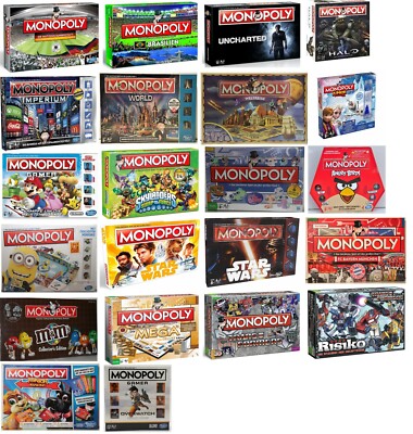 - MONOPOLY / RISIKO Brettspiel Hasbro AUSWAHL: ...