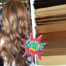Invisible Tape in 100 Human Hair Extensions Full Head BLACK Friday Blonde 40PCS