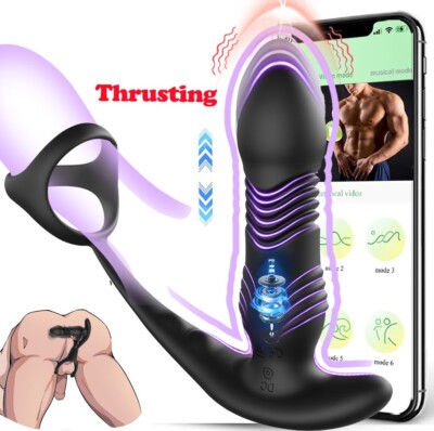 Anal Juguetes Sexuales Vibrador Para Hombres Thrust Prostate Massager Consolador