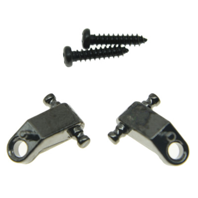 2 Stck. schwarze Gitarrensaitenbäume Halter Führungen passt Fender American Strat Tele