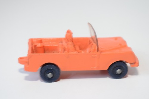 A48 1:43 TOMTE LAERDAL VINYL LAND ROVER PICK UP ORANGE EXCELLENT CONDITION 2 - Picture 4 of 7