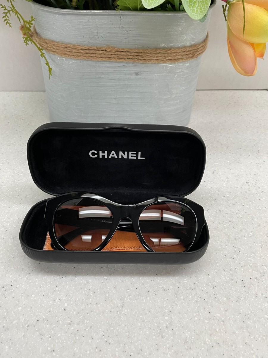 CHANEL Acetate Butterfly Sunglasses 5371 Black