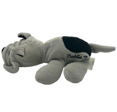 Cuddle Puppy Vintage Plush Dog Grey Bulldog Stuffed Animal - Picture 7 of 12
