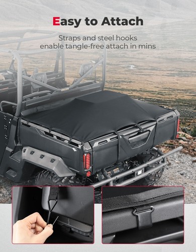 Cubierta de protección de cama para estante de carga UTV para Defender HD5/7/8/9/10 MAX 16-25 - Imagen 6 de 11