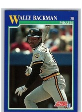 1991 Score Baseball Card Single - #16 Wally Backman