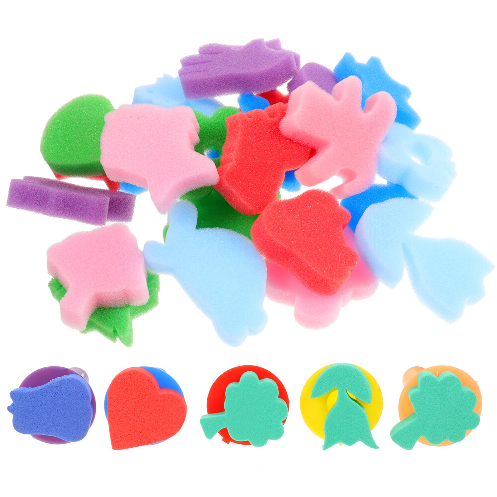 2 Sets Painting Stamp Sponge DIY Stamper for Kids Art Supplies eBay