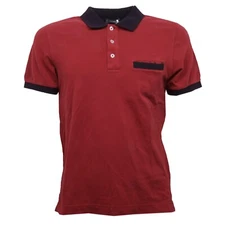 C7258 maglia uomo XBRAND polo rosso/blu t-shirt man