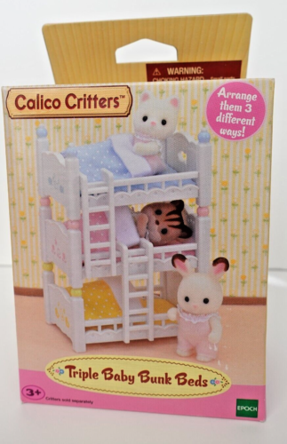 Calico Critters Triple Baby Bunk Beds NEW - Afbeelding 1 van 6