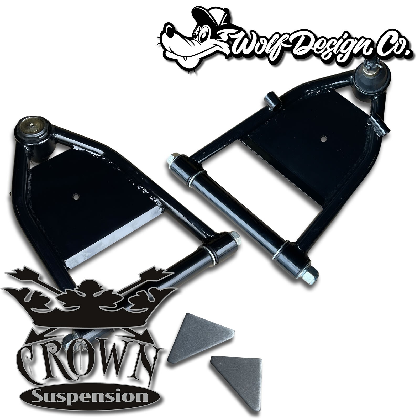 Mustang 2 II Suspension Tubular Control AArms for Air Ride Upper