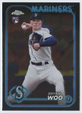 BRYAN WOO RC 2024 Topps Chrome Base #172 ROOKIE MLB Mariners  ID:116270
