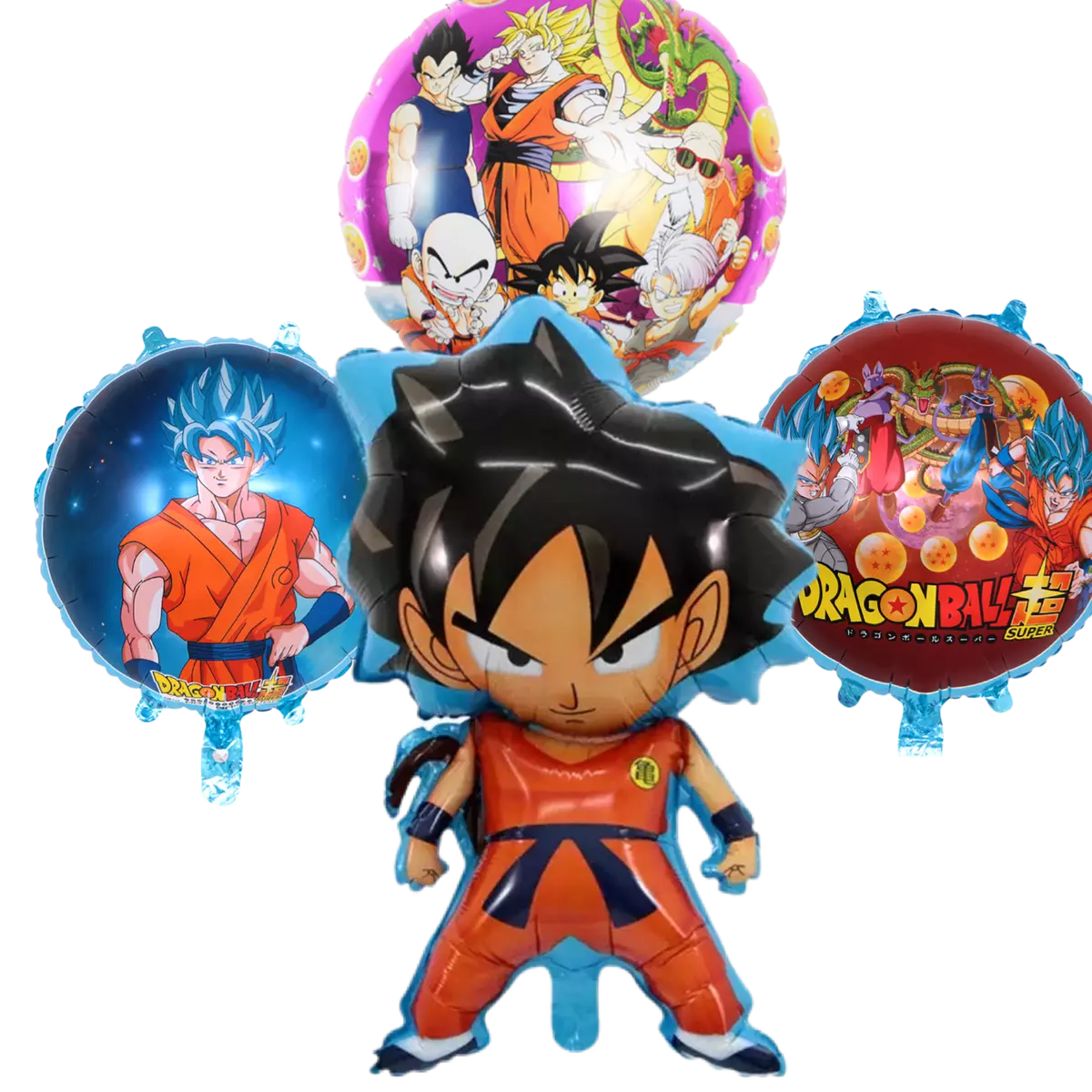 4 pc DRAGON BALL Z SUPER BIG 29'' Party Birthday GOKU HERO Helium