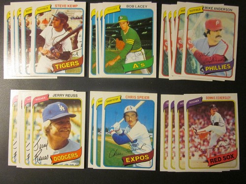 1980 Topps Baseball Pick Choose Finish Your Set( 276- 499) NM, NM/MT - Picture 45 of 197