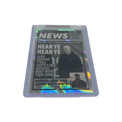 G.A.S. Trading Cards #28 Kanye Hear Ye Hear Ye Cover Variant Prism /10
